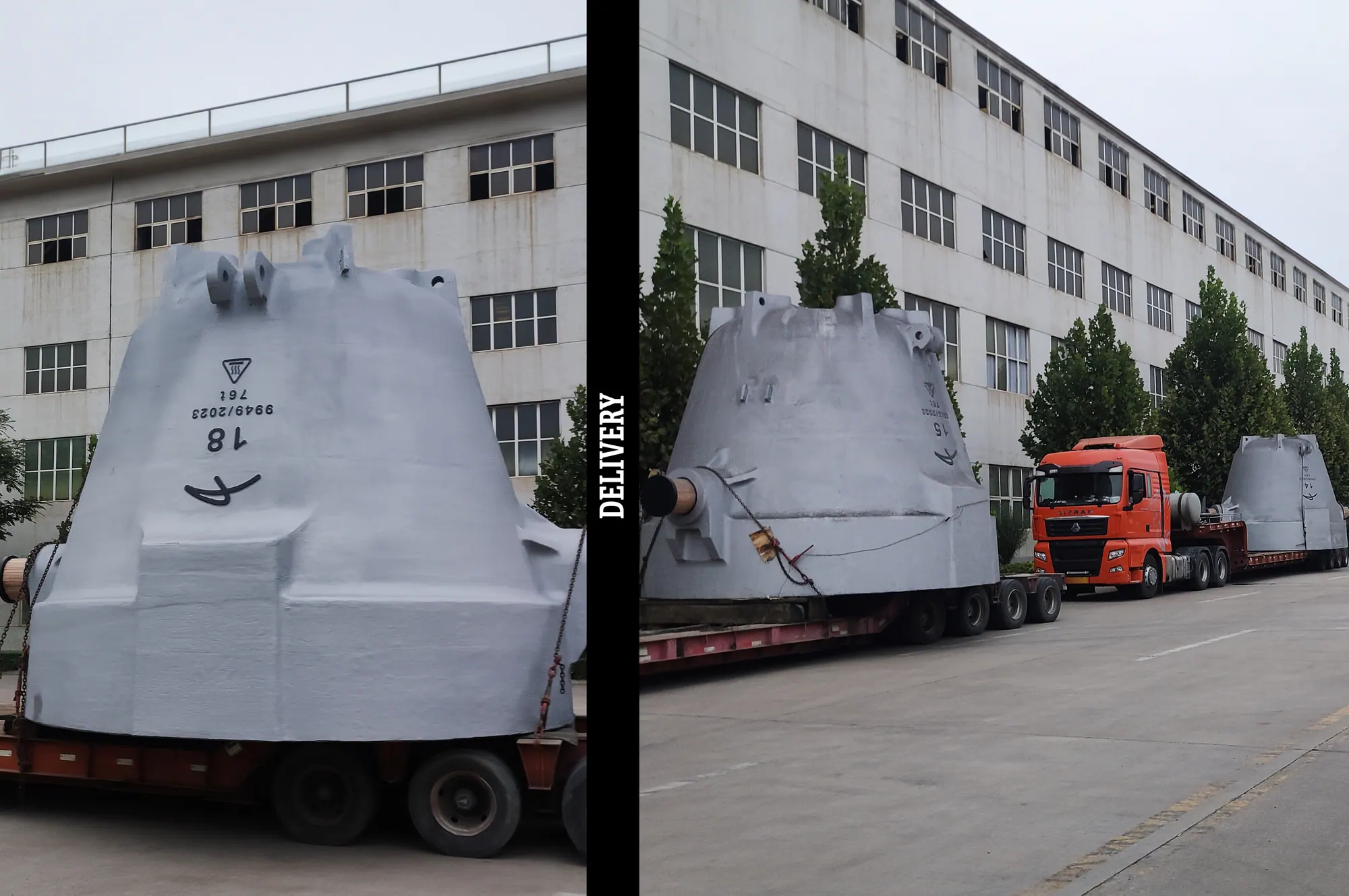 Industrial slag pot logistics and delivery